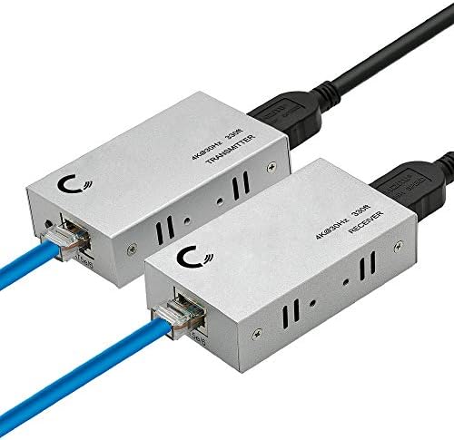 Connect Connect | 4K 330ft HDMI מאריך מעל CAT5E / CAT6 / CAT7 כבל אתרנט, 1080p, 3d